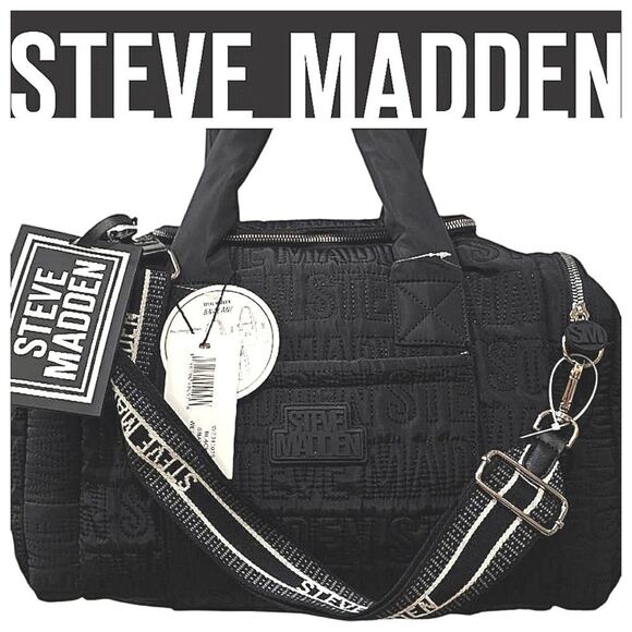 Steve Madden BNalani Logo Quilted Weekender Travel Bag - Picture 1 of 9